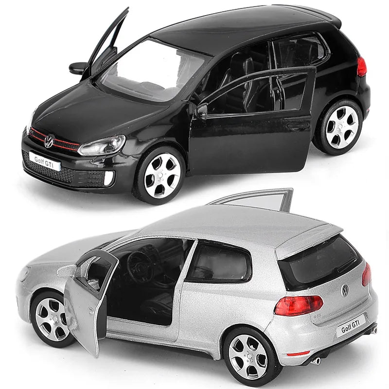 Coche de aleación a escala 1:36 para modelo de juguete VW Golf 6