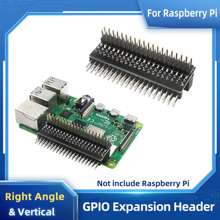 Raspberry Pi 5 GPIO Header Expansion &ndash; Right Angle Connector for Enhanced Compatibility