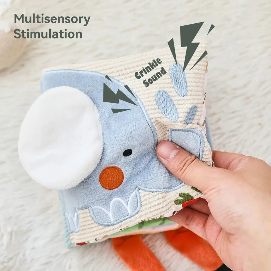 High Contrast Montessori Cloth Book for Baby Toddler with 3D Touch by InterCyprus Trading Ltd
