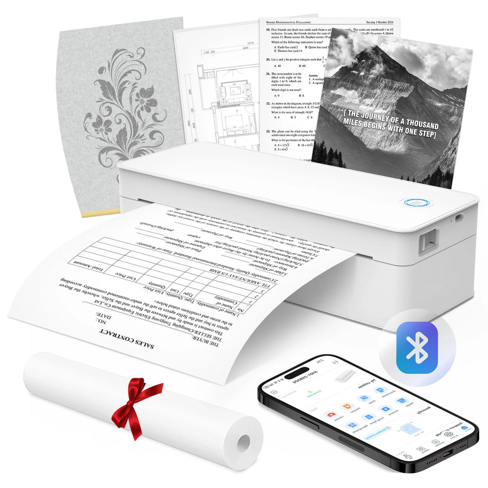 Impressora Térmica A4 Com Bandeja de Papel, 203Dpi Para Testes e Modelos de Tatuagens