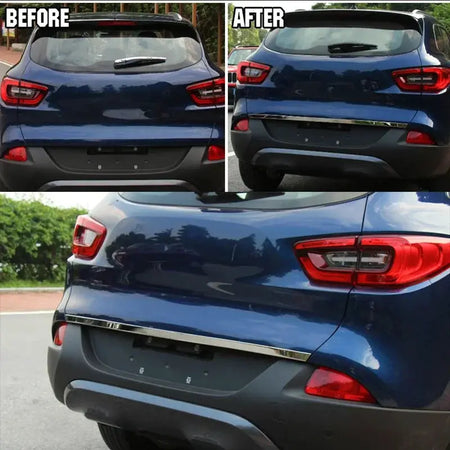 For Renault Kadjar 2016 2017 2018 2019 Rear Trunk Tailgate Cover Chrome Trim Door Cover Tail Gate Bumper Molding Garnish Styling by InterCyprus Trading Ltd