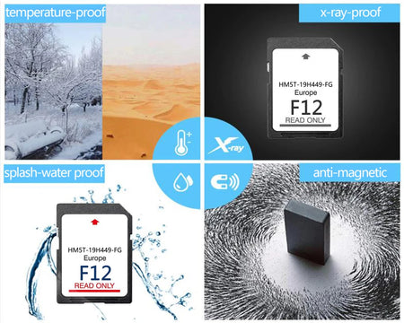 F12 Sync2 HM5T-19H449-FG SD Map Card &ndash; UK Europe 64GB