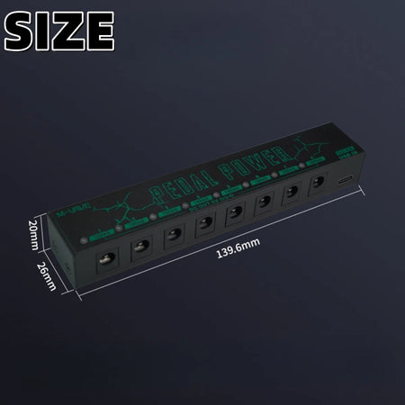 M-VAVE Pedal Power &ndash; Eight Isolated Outputs For 9V Pedals
