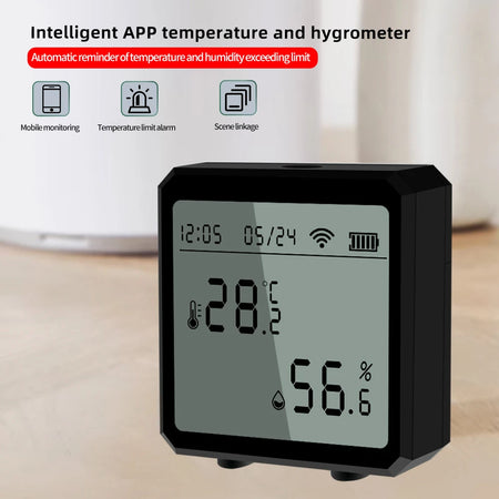 JuanJuan WiFi Temperature Humidity Sensor - LCD Display