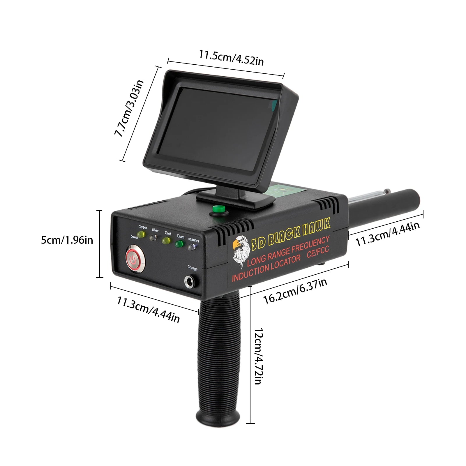Metal Finder 3D LED Display Metal Detector &ndash; Long Range