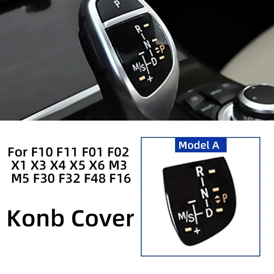 For BMW 1 2 3 4 5 7 Series F10 F11 F01 F02 X1 X3 X4 X5 X6 M3 M5 F30 F32 F48 F16 Car Gear Shift Knob Panel Interior Modification by InterCyprus Trading Ltd