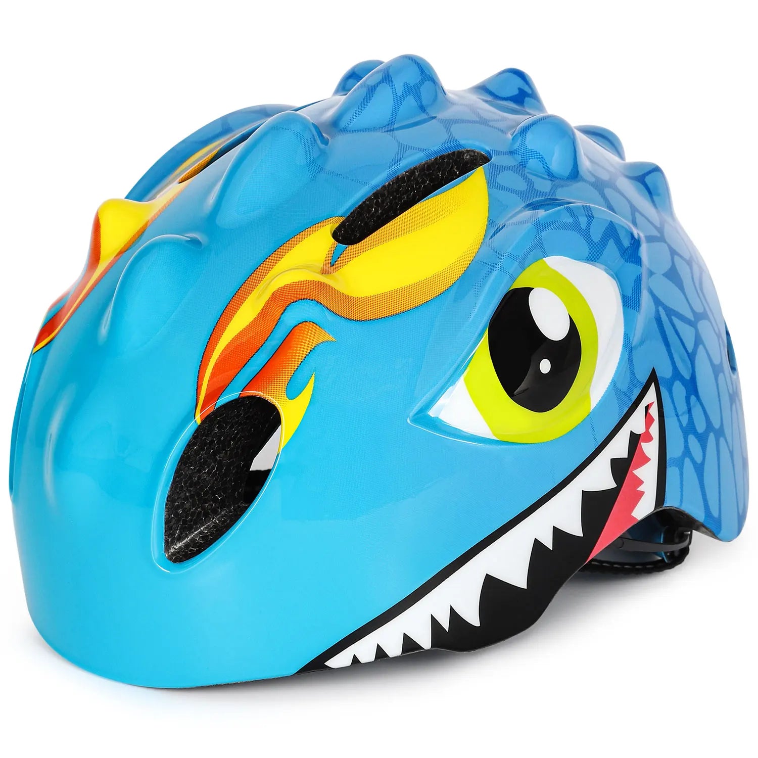 VICTGOAL Kids Helmet Set &ndash; Fun Cartoon Design with Safety Gear Blue Helmet / S