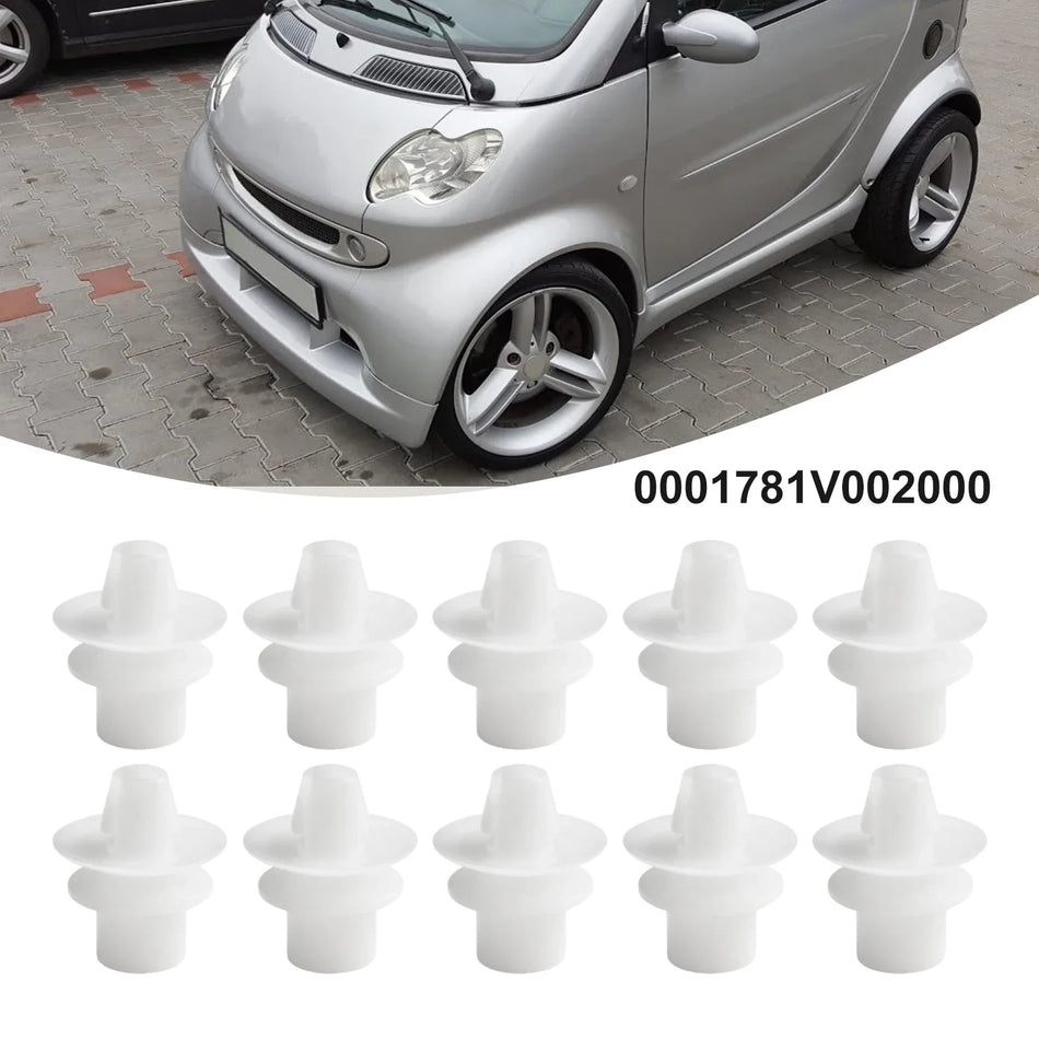 Smart Fortwo 450 451 Cabrio Rear Bumper Mudguard Clips, Durable 10 Pcs