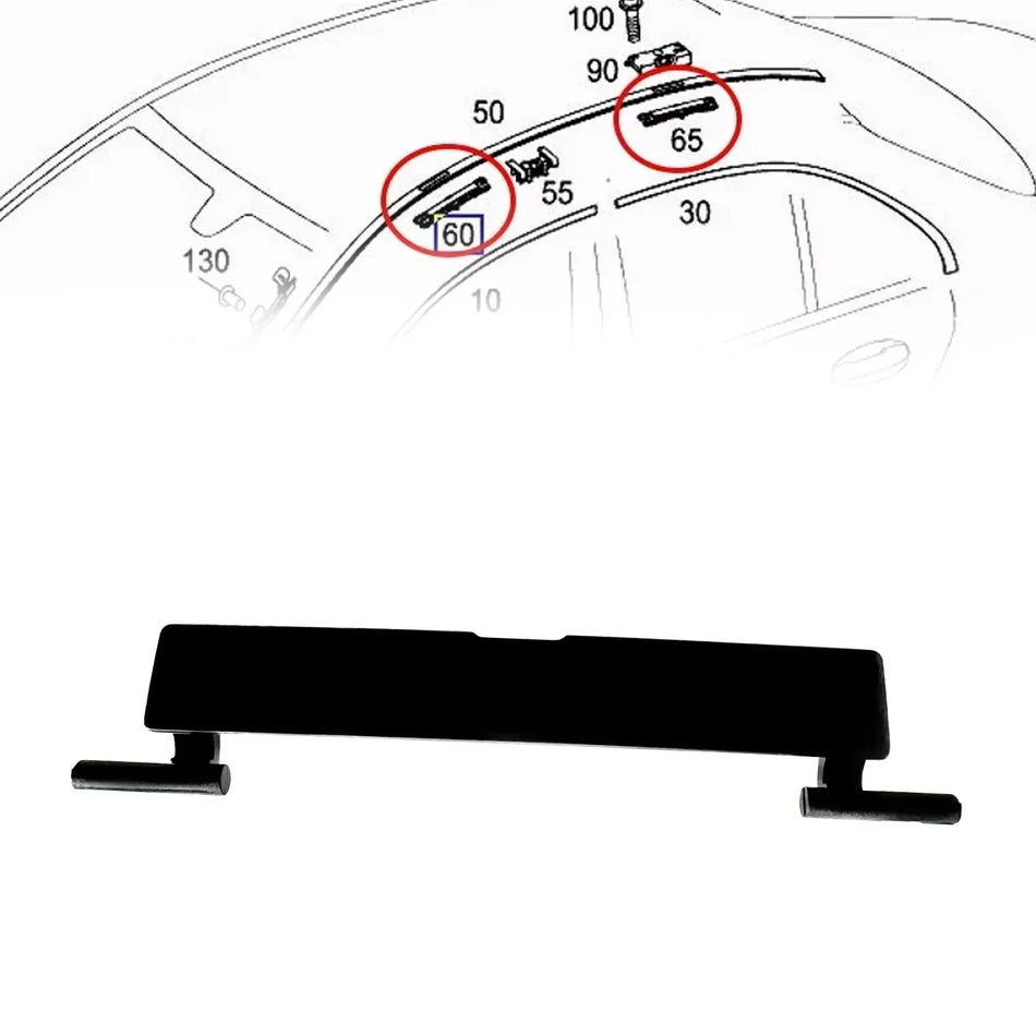 Roof Rack Moulding Connecting Cover Plastic Replacement for Mercedes CLA W117 2013-2019