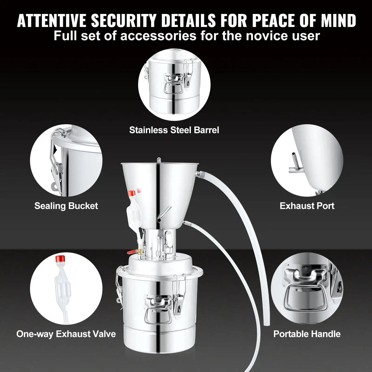 70L Stainless Steel Distiller With Water Pump Kit
