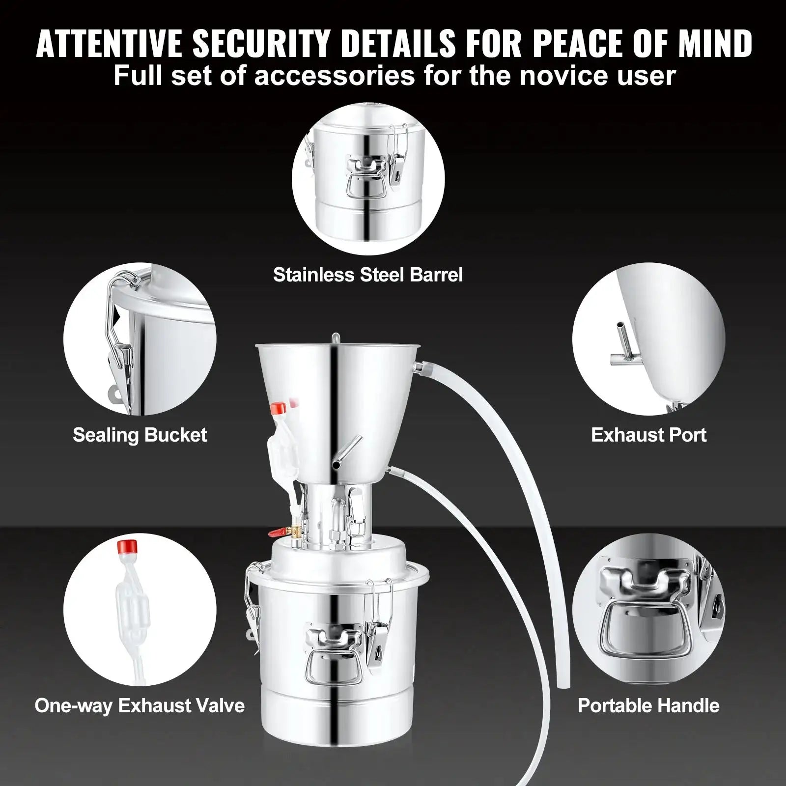 70L Stainless Steel Distiller With Water Pump Kit