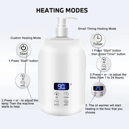 Massage Oil Heater With LED Screen &ndash; Digital Display