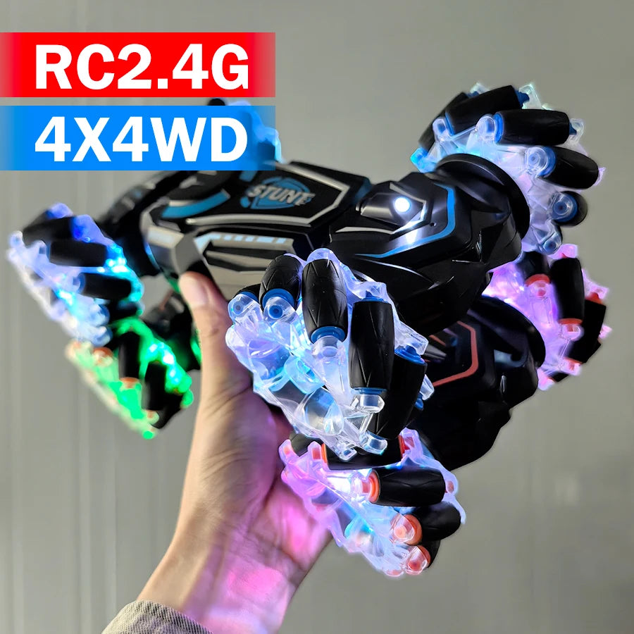 4WD RC Stunt Car - 2.4G Remote Control, Sound &amp; Light, Rotating Drift, Kids' Toy