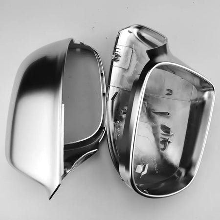 Side Mirror Covers Chrome Silver Matte For Audi Q5 8R Q7 4L SQ5 by InterCyprus Trading Ltd