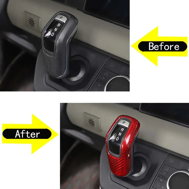 Реальная карбоновая крышка головки переключения передач для Defender 90 110