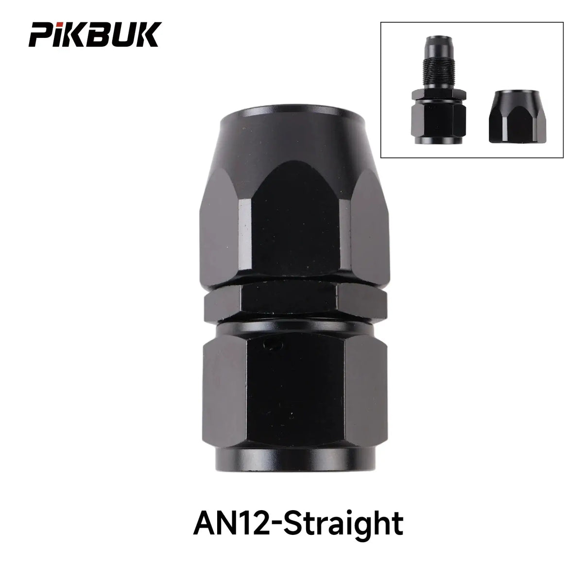 PIKBUK Aluminum AN4 6 8 10 12 Forged Type Swivel Hose End Fitting Adapter Oil Cooler Fuel Line Straight 45 90 Degree by InterCyprus Trading Ltd