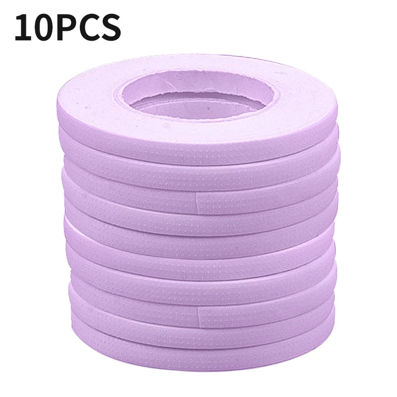 AILEISHI Micropore Eyelash Extension Tapes - 5/10pcs Rolls 10pcs purple