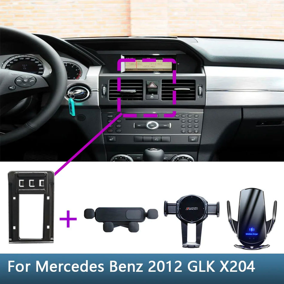 Mercedes GLK X204 Bil Telefonhållare Trådlös Laddare Bas