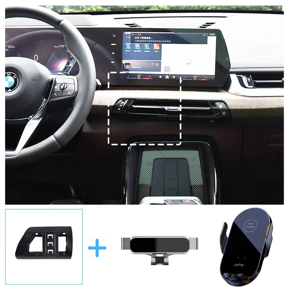 BMW X1 U11 Belaidžio Įkrovimo Telefono Laikiklis Gravitacijos Stovas