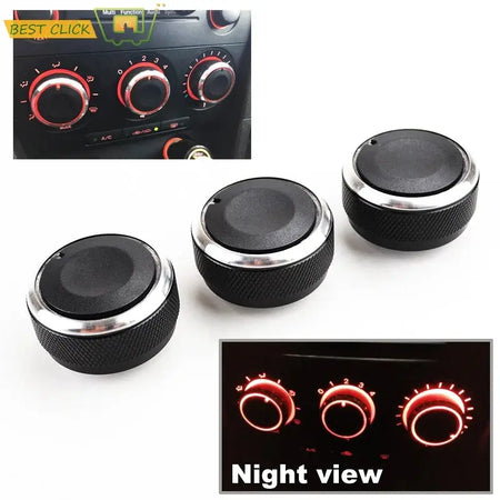 3PCS FOR MAZDA3 MAZDA 3 M3 2003 2004 2005 2006 2007 2008 SWITCH KNOB KNOBS HEAT HEATER CONTROL BUTTONS DIALS A/C AIR CON COVER by InterCyprus Trading Ltd