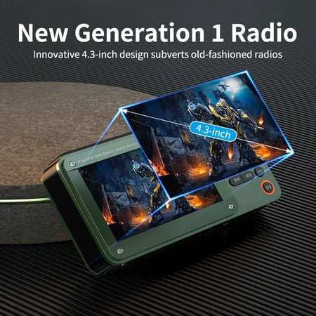 Portable 7-inch LED Display Radio with Bluetooth, MP4 &amp; E-books