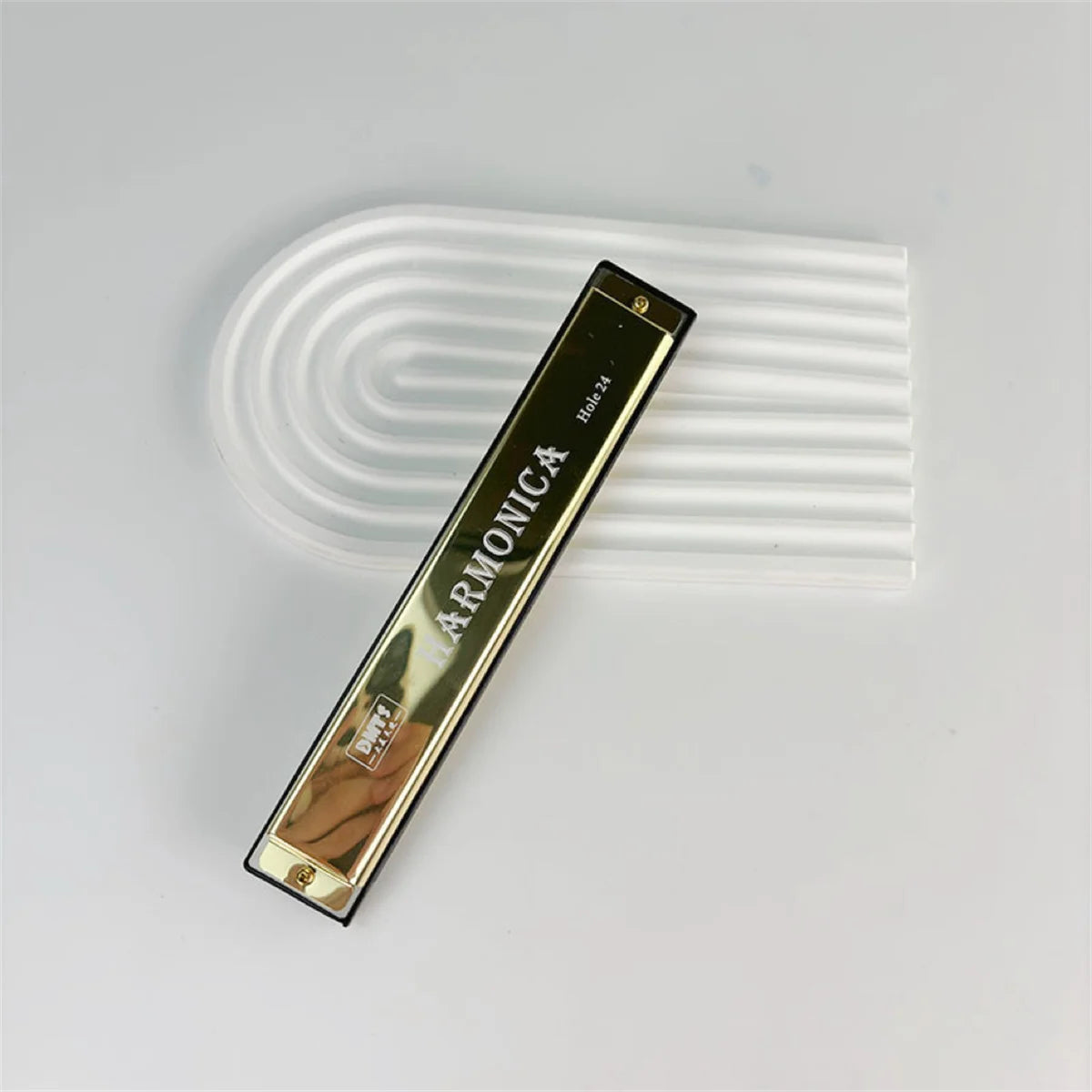 MIwayer 24 Hole Harmonica &ndash; Key of C for Beginners gold