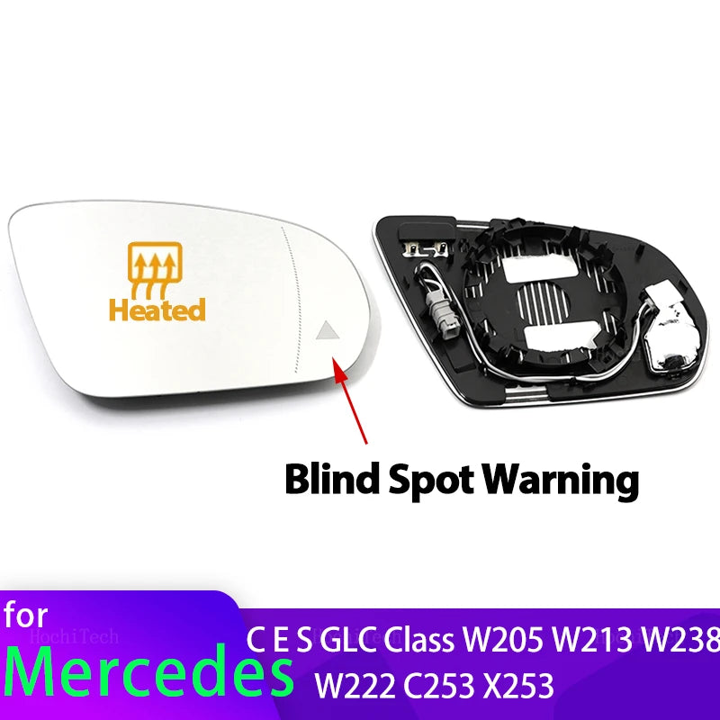 Затоплено огледало за мъртва точка за Mercedes-Benz C E S GLC W205 W222 W217 W213 W238