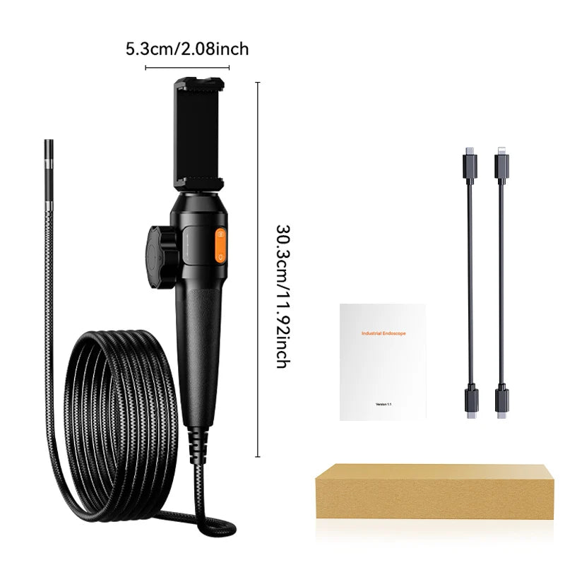 6mm And 8.5mm Borescope 1M 1080P &ndash; Dual Probe 180 Degree 8.5mm Single Lens