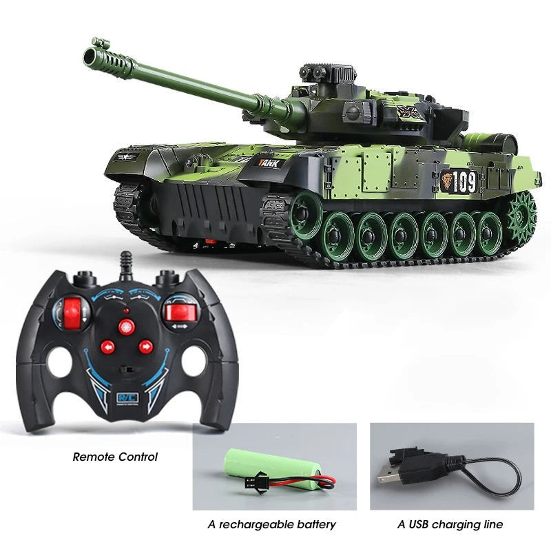 RC Tank 1/30 33cm 2.4G 7CH Crawler - Ultra Fast Remote NF778LZ GREEN