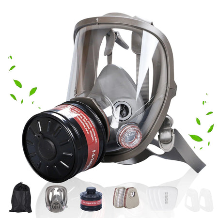 Full Face Gas Mask &ndash; Superior Chemical Protection with 40mm Filter