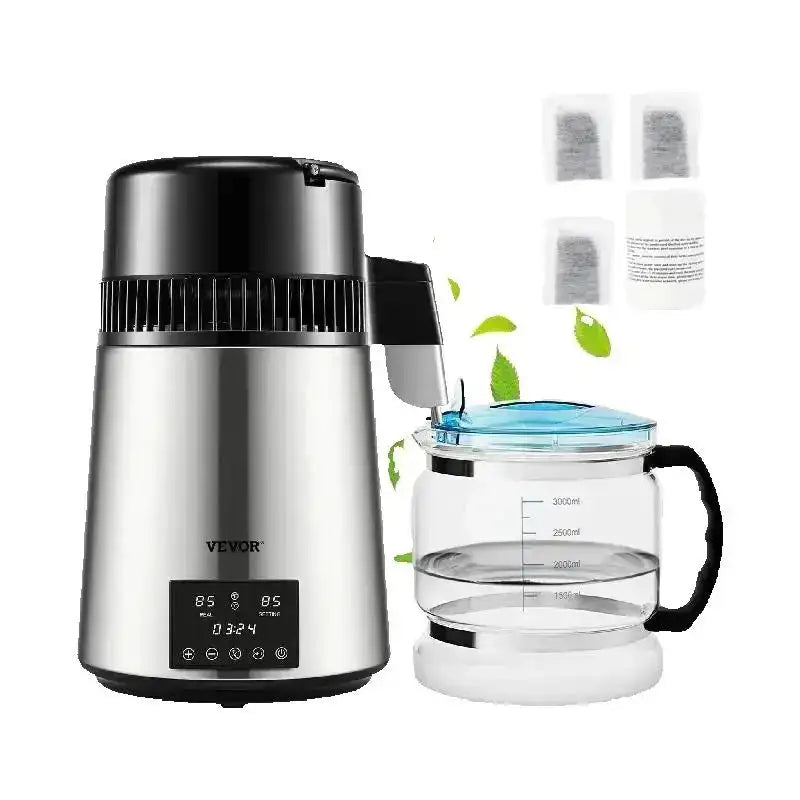 4L Water Distiller Purifier With Dual Temp Display