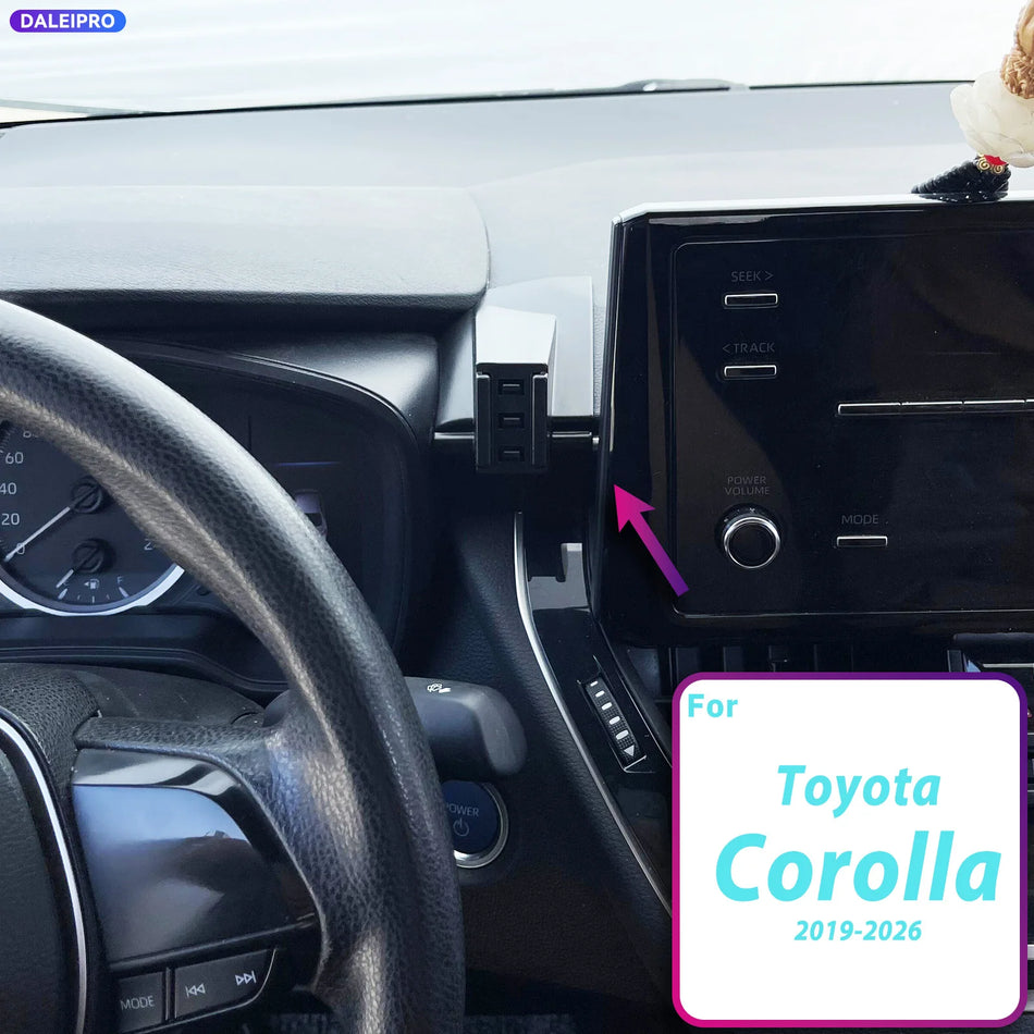 Smart Car Phone Mount With 66W Charging For Toyota Corolla E210