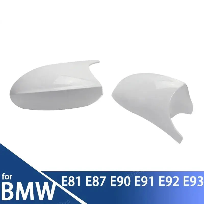 1 Pair White Rearview Exterior Side Mirror Caps for BMW E90 E91 E92 E93 E81 E87 E82 E88 3 1 Series M Design replacement by InterCyprus Trading Ltd