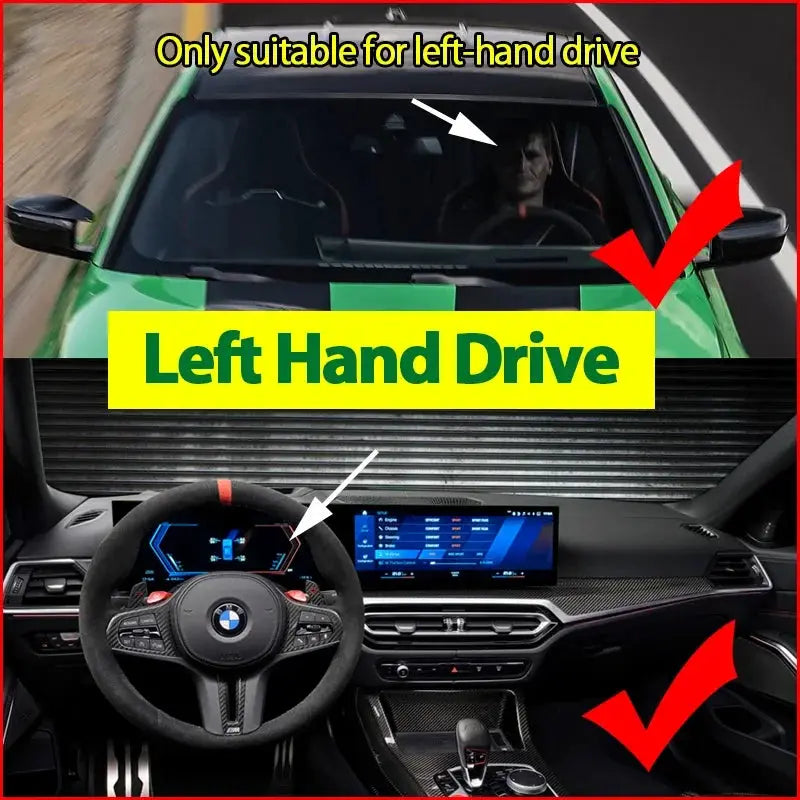 2pcs Rearview Mirror Cap Wing Side Mirror Cover Frame Fit For BMW M240i M440i I4 M50 M2 G87 M3 G80 M4 G82 G83 Replacement by InterCyprus Trading Ltd