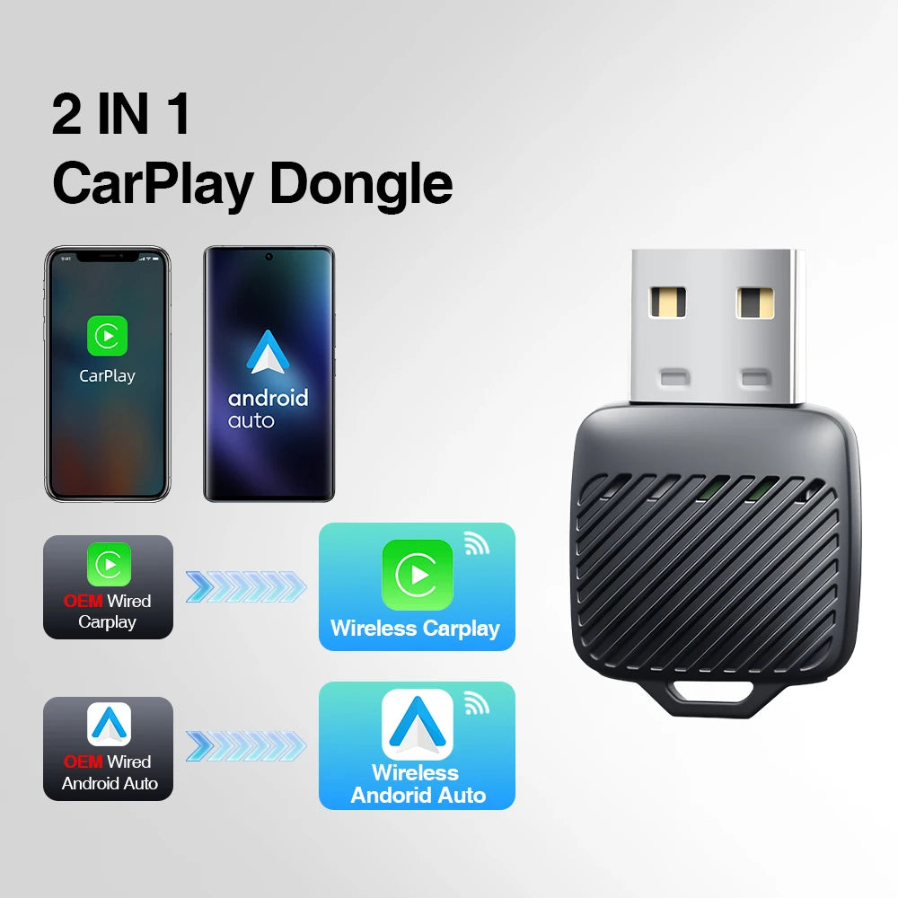 Wireless Mini CarPlay Adapter &ndash; Wired to Wireless CarPlay CP212