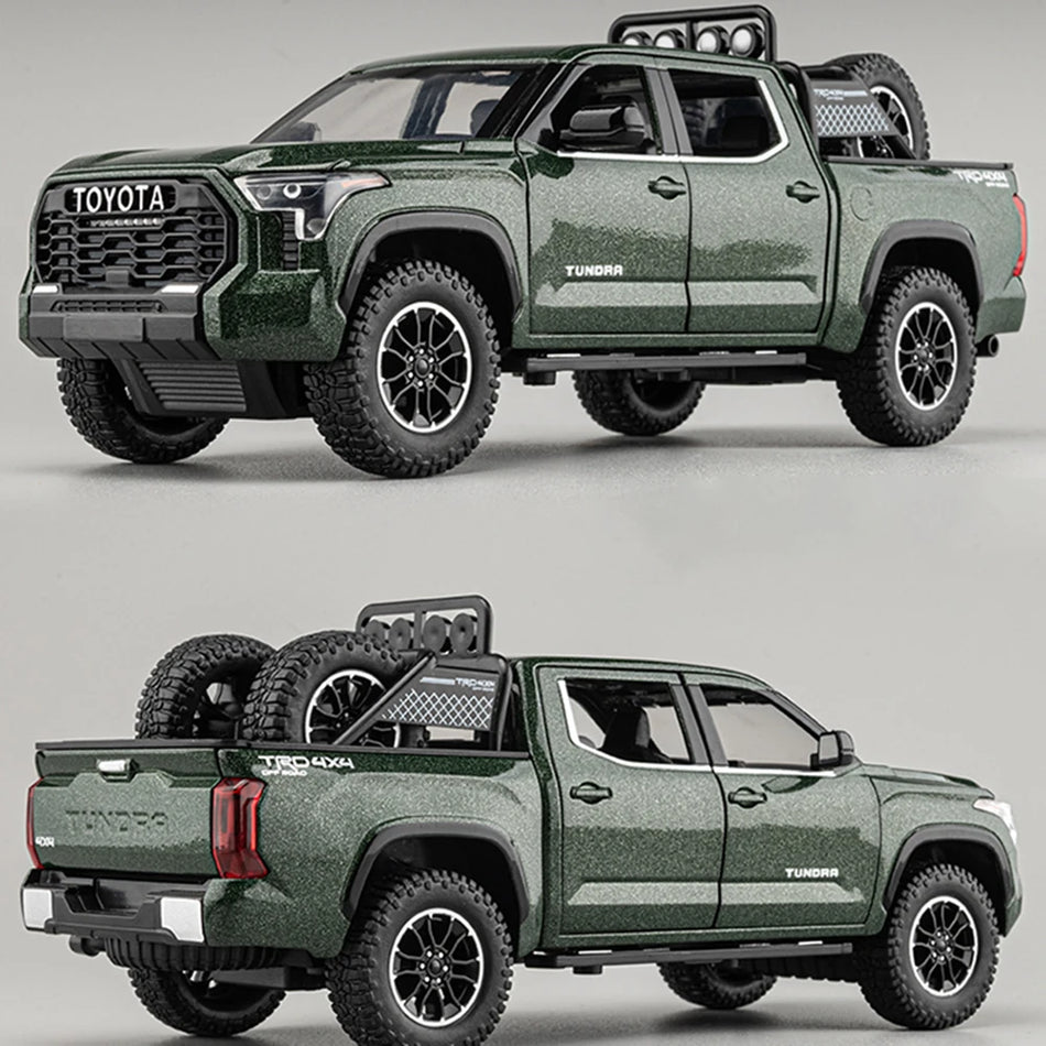 1:24 Jucărie Diecast Off-Road LC80 cu Uși Care Se Deschid, Înapoi, Sunet și Lumină