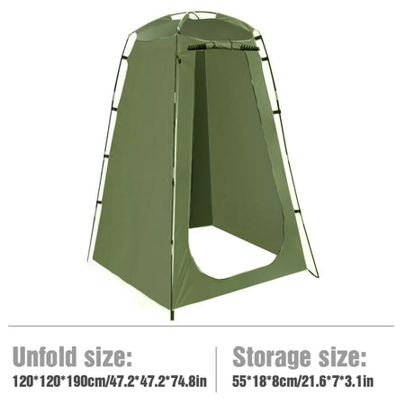 Westtune Portable Waterproof Privacy Shower Tent for Camping and Outdoor Use GREEN