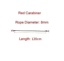 Heavy Duty Bungee Cord with Carabiner Hooks - Versatile Camping &amp; Luggage Accessory 120CM