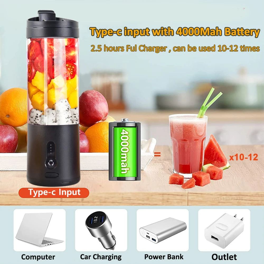 Mini Portable Blender &ndash; Rechargeable On The Go Smoothies