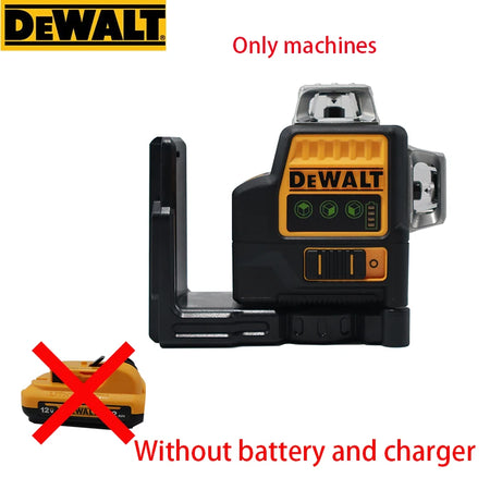 Dewalt DW089LG 12-Line Green Laser Level with 360-Degree Vertical Projection bare machine