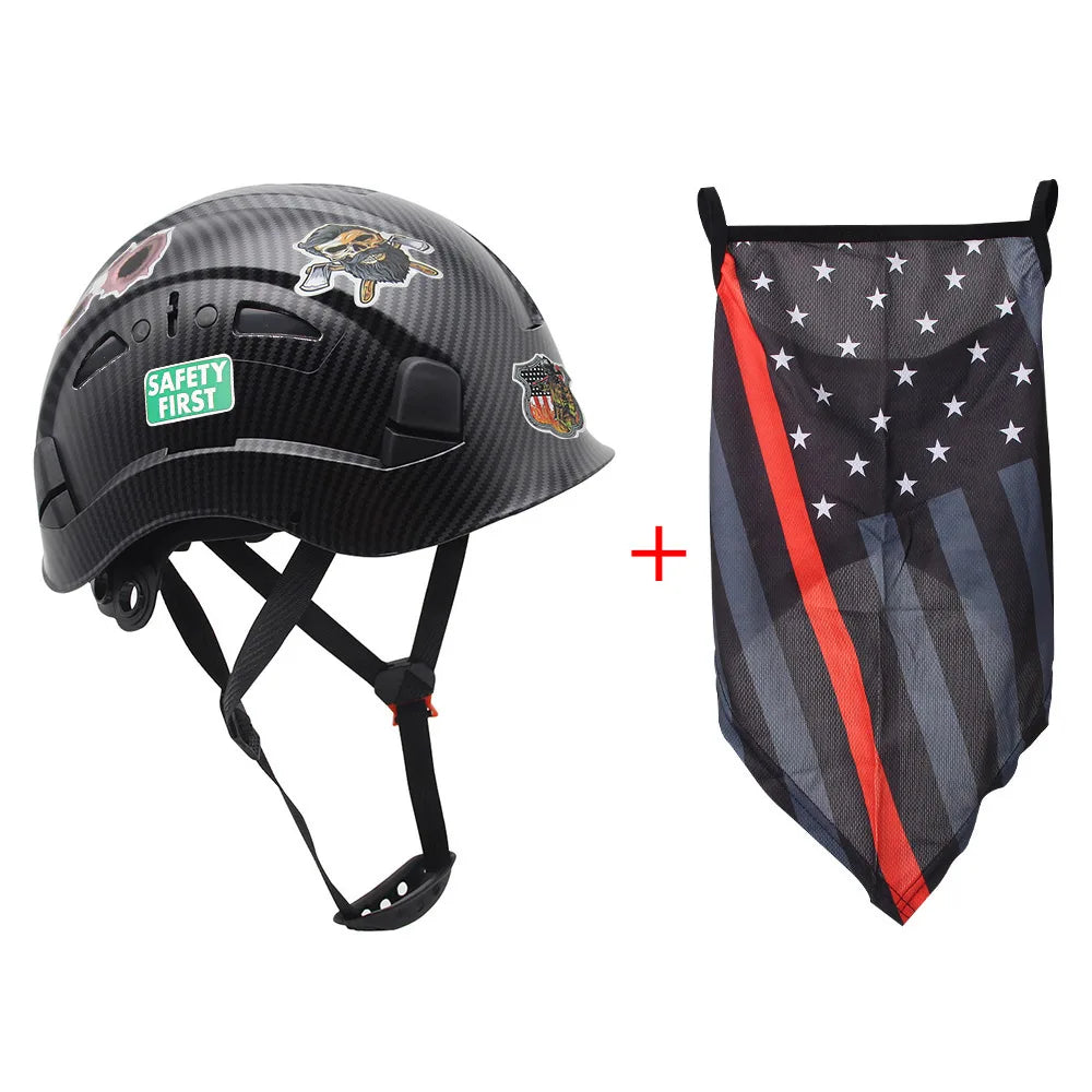 CE ABS Safety Helmet 08 &ndash; Industrial Grade Protection Carbon Fiber Style B