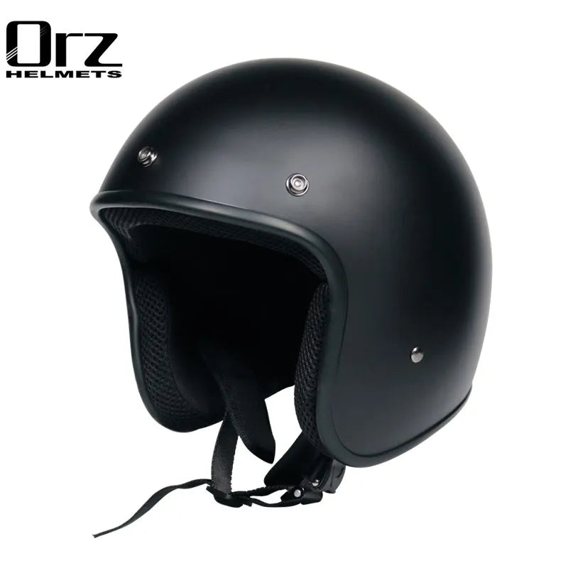 OrzChoice Retro Open Face Helmet &ndash; DOT Approved Open Face