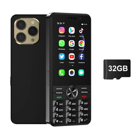 SERVO F24 PRO &ndash; 4G LTE Android Smartphone With Play Store Black N 32GB TF card / 16g / 2 G