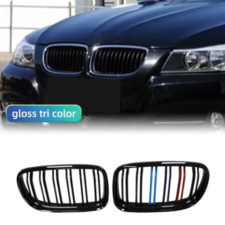 Gloss Matte Black M Color Kidney Front Grille BMW E90 E91 M Look