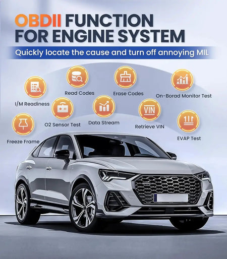 【for Opel】Car OBD2 Scanner ABS SRS TPM Engine Diagnostic Tools Full OBDII Functions Read/Clear Codes Car Diagnostic Tool by InterCyprus Trading Ltd