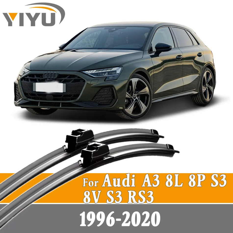 Priekiniai valytuvų peiliukai Audi A3 8L 8P S3 8V RS3 natūralus guma patvari konstrukcija