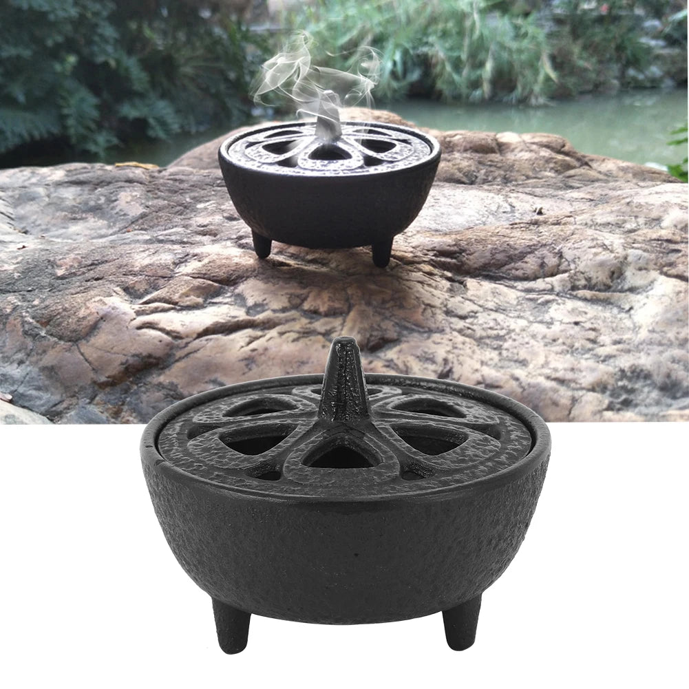 Household Supplies Incense Container &ndash; Lotus Shaped Iron