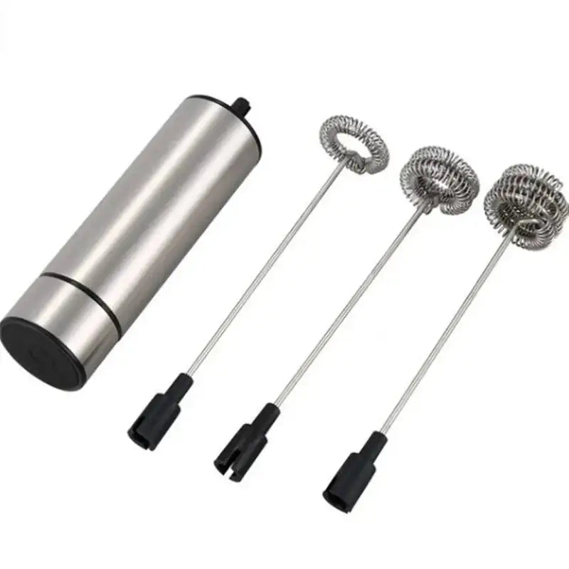 Electric Milk Frother With 3 Stainless Steel Whisks Coffee 1 / CN