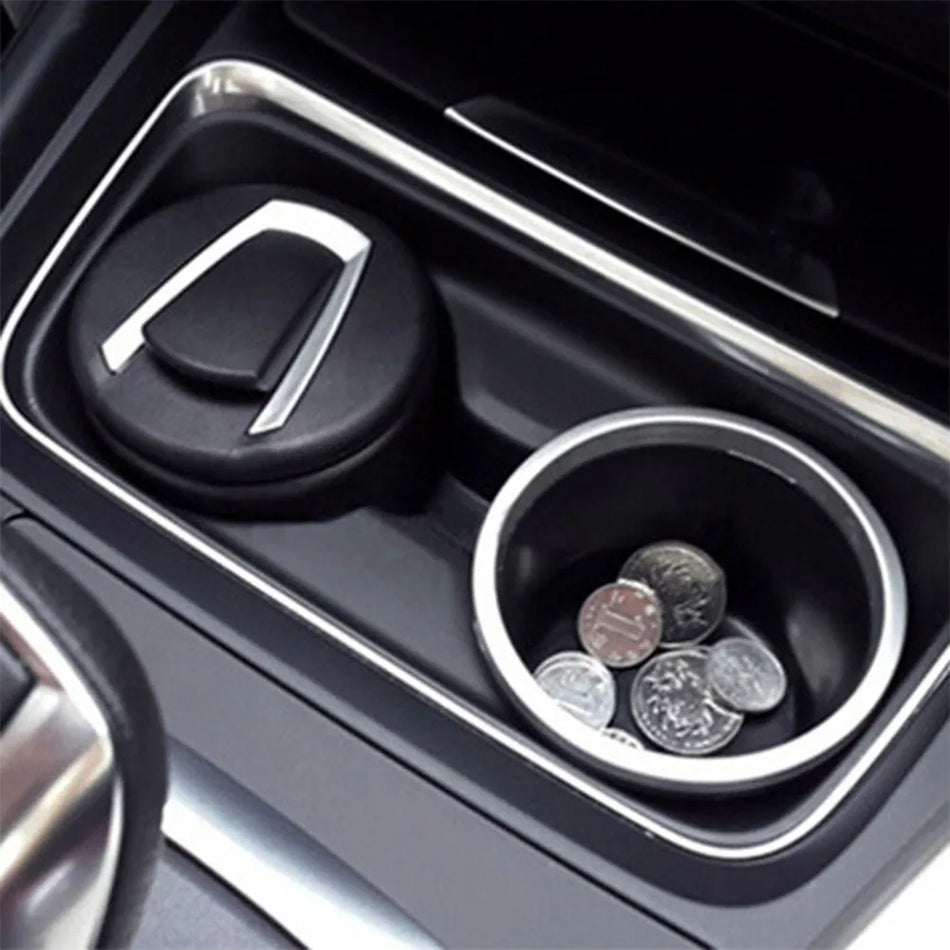 Peleninė BMW su LED lempa, plienas ir plastikas, juodas apdailos automobilio interjero aksesuaras