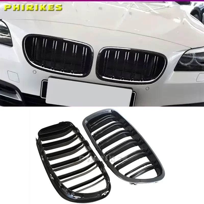 Гладкие черные ABS решетки радиатора для BMW 5 серии F10 F11 F18